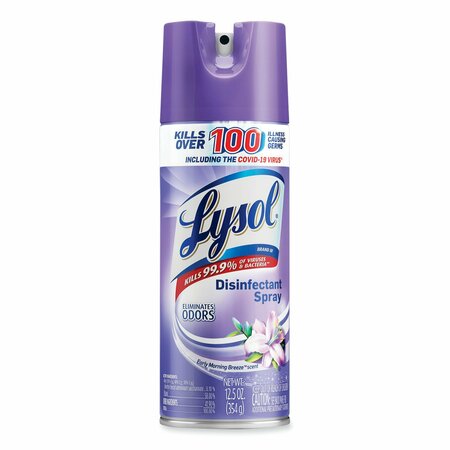 LYSOL Disinfectant Spray, 12 oz. Aerosol, Early Morning Breeze 19200-80833